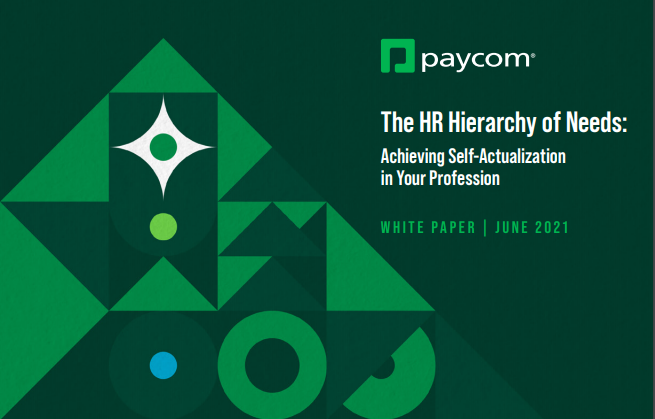 The HR Hierarchy of Needs - Achieving Self-Actualization in Your Professi