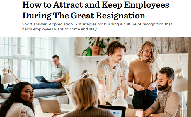 How to Attract and Keep Employees During The Great Resignation